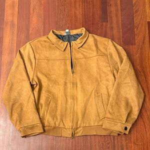Men's Faux Suede Shirt Jacket